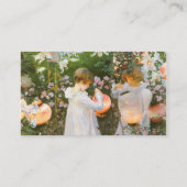 カーネーション、リリー、リリー、ジョン・シンガー・サージェントによるバラ 名刺 (裏面)