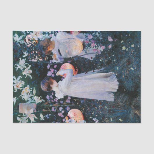 カーネーション、リリー、リリー、ジョン・シンガー・サージェントによるバラ 薄葉紙 (正面)