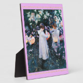 カーネーション，リリー，リリー，バラ，うがい フォトプラーク (側面)