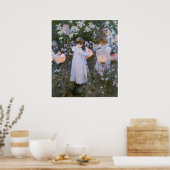 カーネーション、リリー、リリー、バラ、ジョン・シンガー・サージェント ポスター (キッチン)