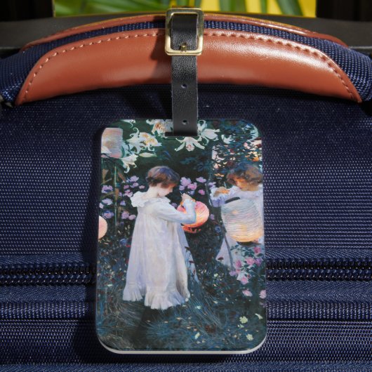 カーネーション,リリー,リリー,バラ | ジョン・シンガー・サージェント ラゲッジタグ (正面インサイチュ2)