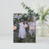 カーネーション，リリー，リリー，バラ ポストカード (スタンド正面)