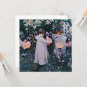 カーネーション、リリー、リリー、バラ(John Singer Sargent) カード (正面/裏面インサイチュ)