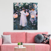 カーネーション、リリー、リリー、バラ(John Singer Sargent) キャンバスプリント (インサイチュ (リビング))