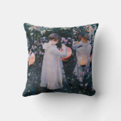 カーネーション、リリー、リリー、バラ(John Singer Sargent) クッション (裏面)