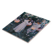 カーネーション、リリー、リリー、バラ(John Singer Sargent) タイル (側面)