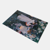 カーネーション、リリー、リリー、バラ(John Singer Sargent) ドアマット (アングル)