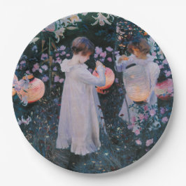 カーネーション、リリー、リリー、バラ(John Singer Sargent) ペーパープレート