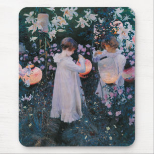 カーネーション、リリー、リリー、バラ(John Singer Sargent) マウスパッド