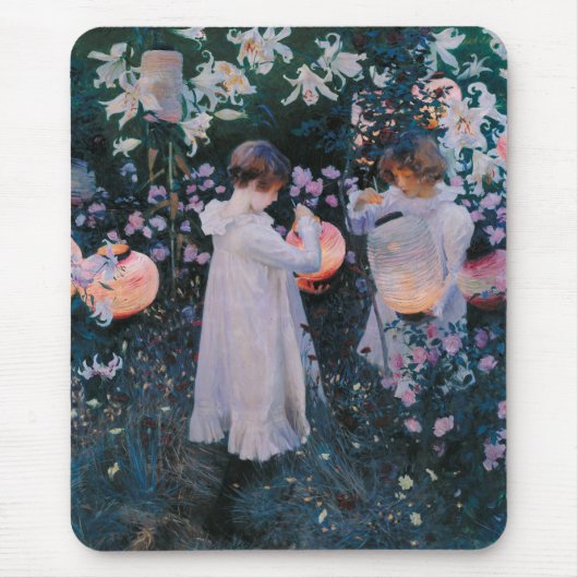 カーネーション、リリー、リリー、バラ(John Singer Sargent) マウスパッド (正面)