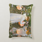 カーネーション、リリー、リリー、バラbyジョン・シンガーSargent アクセントクッション (裏面(縦))