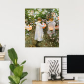 カーネーション、リリー、リリー、バラbyジョン・シンガーSargent ポスター (ホームオフィス)