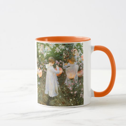 カーネーション、リリー、リリー、バラbyジョン・シンガーSargent マグカップ (右)