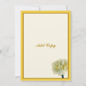 カーネーション 招待状 (裏面)