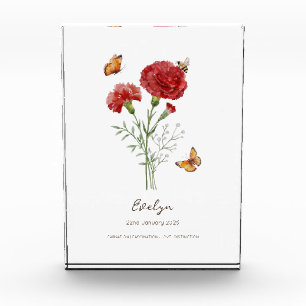 カーネーション 誕生月の花 フォトブロック