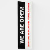 カーバはっきりしたサイドのピックアップでドライブを開いている 横断幕 (縦)