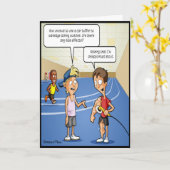 カーバッファマッサージおもしろい誕生日カード カード (黄色い花)