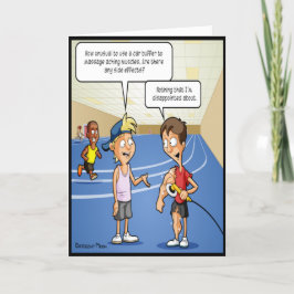 カーバッファマッサージおもしろい誕生日カード カード