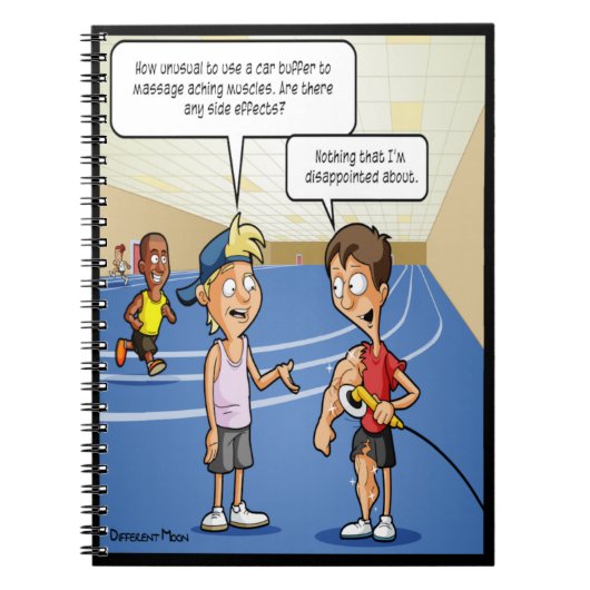 カーバッファマッサージノートブおもしろいック ノートブック (正面)