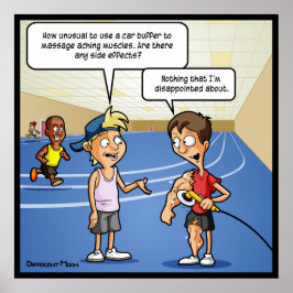 カーバッファマッサージポおもしろいスター ポスター