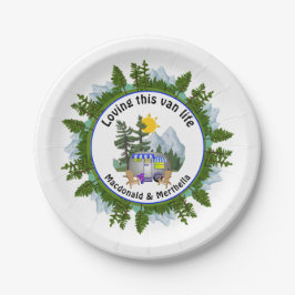 カーバンキャンパーを愛しパーソナライズされたて ペーパープレート