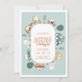 カーバースデーパーティーの招待 招待状 (正面)