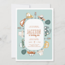 カーバースデーパーティーの招待 招待状