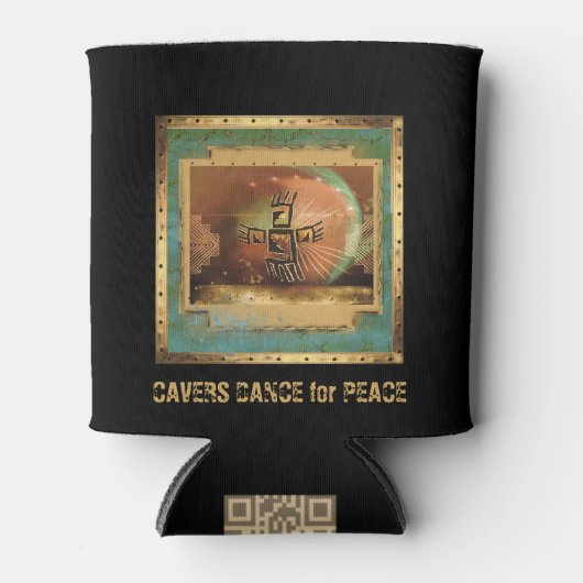 カーバーズダンスフォーピースブラックエレガントクーラーボックスアン 缶クーラー (正面)