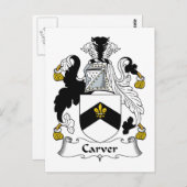 カーバー家紋 ポストカード (正面/裏面)