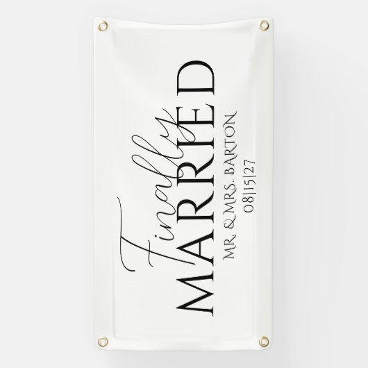 カーバ結婚したナーの最後 横断幕 (縦)