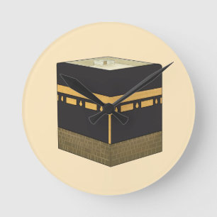 カーバ – الكعبة – カーバの手が描かれる ラウンド壁時計