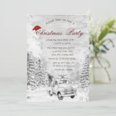 カーパインツリー雪の森のクリスマス 招待状 (スタンド正面)