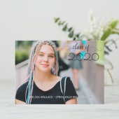 カーパレードスカイブルー卒業 招待状 (スタンド正面)