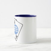 カーパーソナライズされたドプレーヤー、トランプのポーカースリーエース写真 マグカップ (中央)