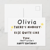 カーパーソナライズされたド、あなたのような誰もいない ポストカード (正面/裏面)