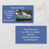 カーパーソナライズされた名刺 名刺 (正面/裏面)