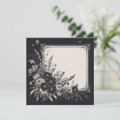 カーパーソナライズされた空白のド – 白黒テンプレート 招待状 (スタンド正面)