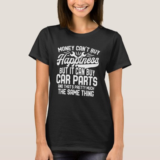 カーパー買ツ車ガイ車の自動車整備士 Tシャツ (正面)