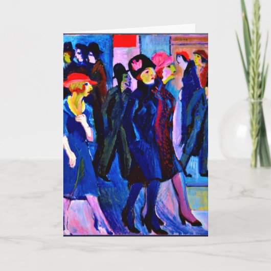 カーヒナー-通りシーン, 1926 カード (正面)