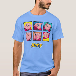カービィ複数表現ビンテージパネルコラージュポ Tシャツ