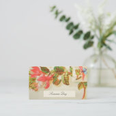 カービクトリアンド – 暗い赤紫色の花を呼び出す 名刺 (スタンド正面)