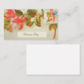 カービクトリアンド – 暗い赤紫色の花を呼び出す 名刺 (正面/裏面)