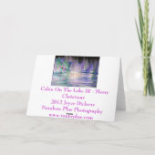 カービンオンザレイクIR – メリークリスマス シーズンカード (裏面)