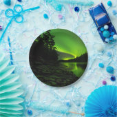 カービングオーロラ ペーパープレート (パーティー)