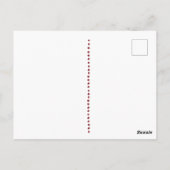 カービングベリーリーフスプレーフォトクリスマスホリデー ポストカード (裏面)