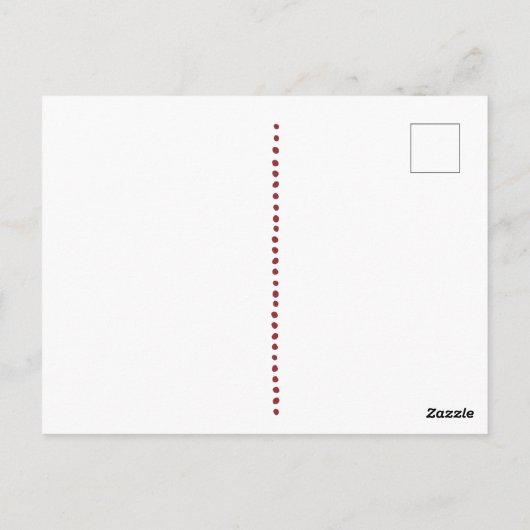 カービングベリーリーフスプレーフォトクリスマスホリデー ポストカード (裏面)