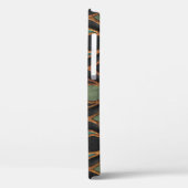 カービング波：ブロンズ銅テクスチャ Case-Mate iPhoneケース (裏面 / 左)