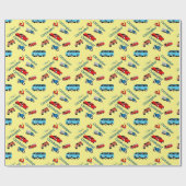 カービークルコラージュおもしろいレース ラッピングペーパー (フラット)