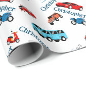 カービークルコラージュおもしろいレース ラッピングペーパー (ロールコーナー)