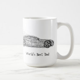カービークル最高のワールドパパ引用文 コーヒーマグカップ